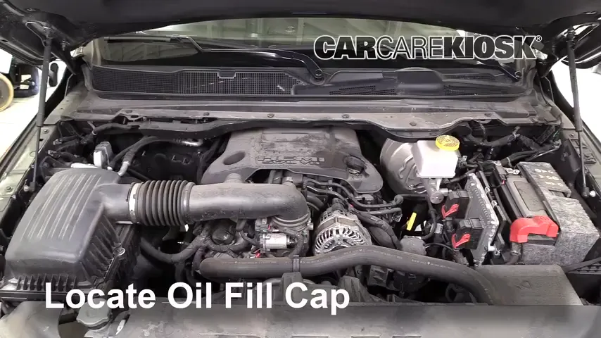 2019 Ram 1500 Big Horn 5.7L V8 Crew Cab Pickup Oil Add Oil